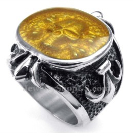 Titan-Pulver-Totenkopfring