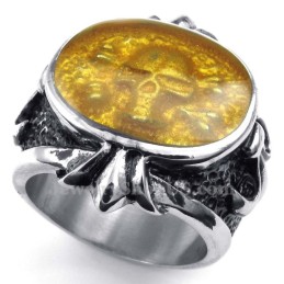 Titan-Pulver-Totenkopfring
