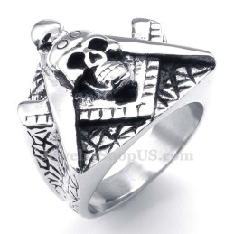 Titan Freimaurer Totenkopf Ring