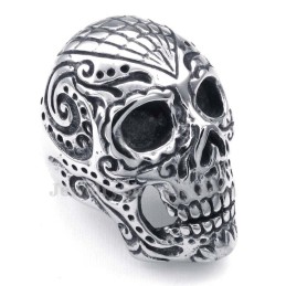 Totenkopfring Aus Titan