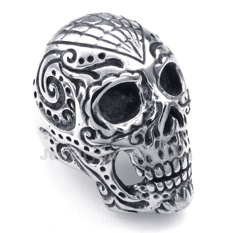 Totenkopfring Aus Titan Totenkopfring Aus Titan