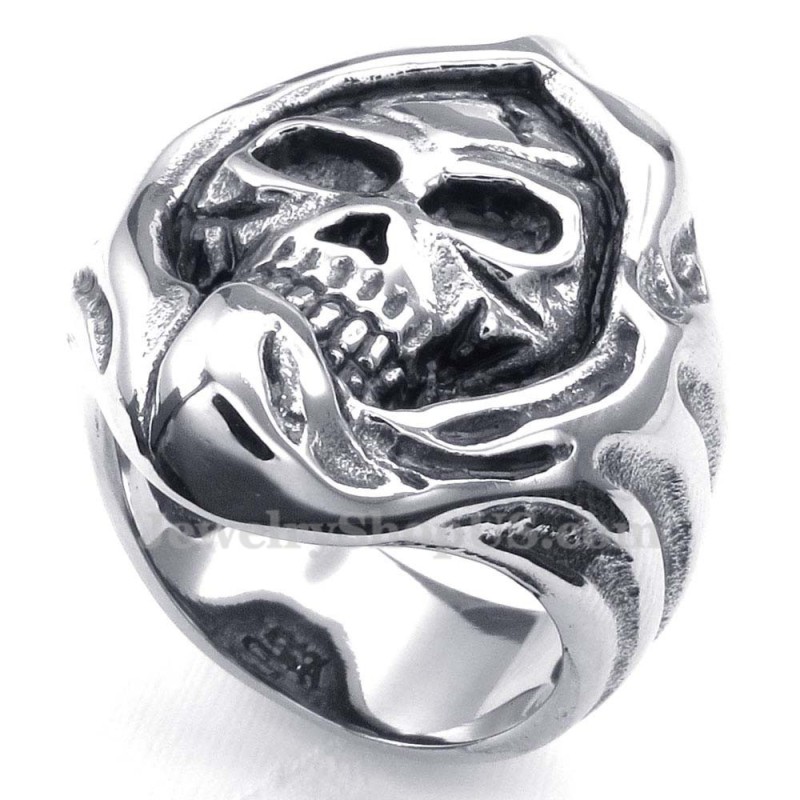 Totenkopfring Aus Titan Totenkopfring Aus Titan