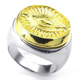 Goldener Sonnengott-Titanring
