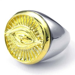Goldener Sonnengott-Titanring