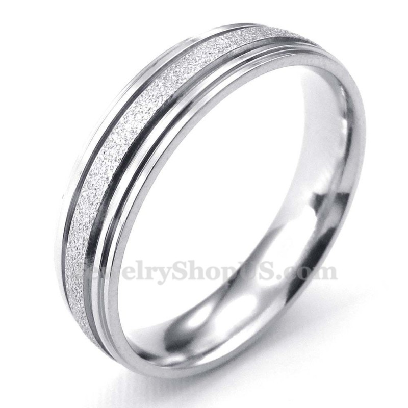 Sandgestrahlter Titan-Liebesring (Herren) Sandgestrahlter Titan-Liebesring (Herren)