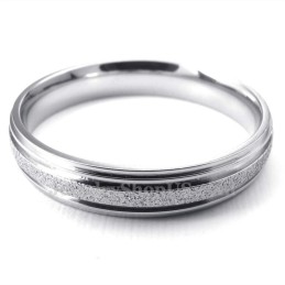 Sandgestrahlter Sweetheart-Ring Aus Titan (Damen)