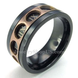 Drehbarer Titanring Mit Römischen Ziffern