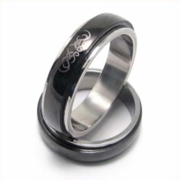 6 Mm Schwarzer Titanring Für Herren
