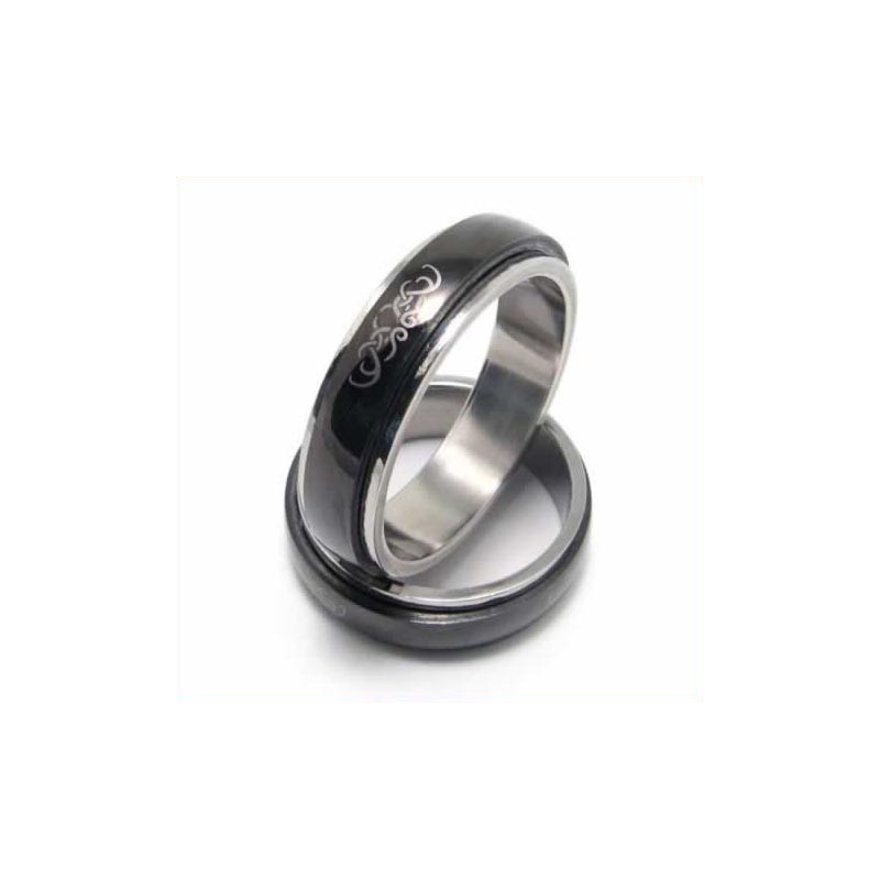 6 Mm Schwarzer Titanring Für Herren 6 Mm Schwarzer Titanring Für Herren