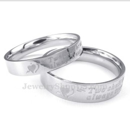 Titanring „Ein Pfeil Durch Das Herz“ (Damen)