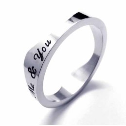 „You & Me“ Titanring Mit 5 Mm Wellen