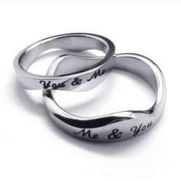 „You & Me“ Titanring Mit 5 Mm Wellen