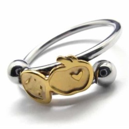 Fruit Love 8Mm Titan & Gold Ring