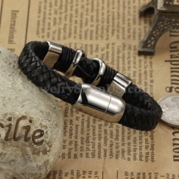Mode Herren Titan Lederarmband C902