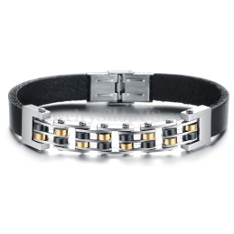 Heißer Verkauf Männer Titan Leder Armband C839