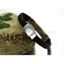 Persönlichkeit Herren Titan Leder Armband C817