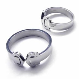Herz Mit Herz Verbunden 8Mm Titanring
