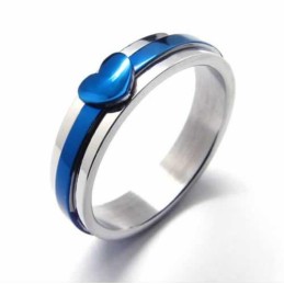 Süßer 5 Mm Blauer Titanring