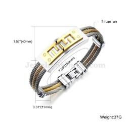 Online Klassisches Herren Titan Armband C784