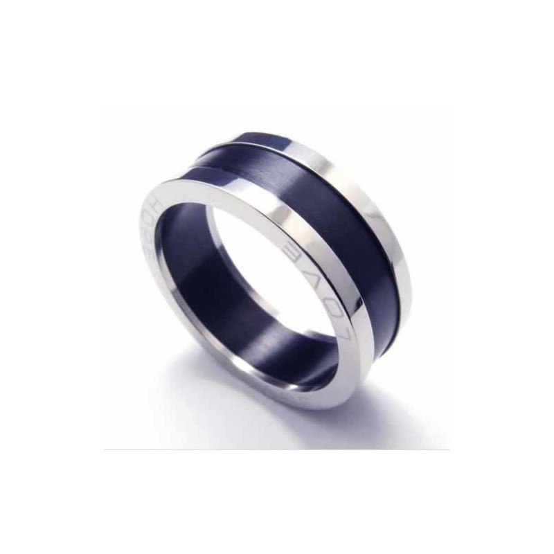 Love 8Mm Schwarzer Titanring Love 8Mm Schwarzer Titanring