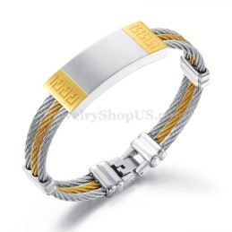 Exquisites Herren-Titanarmband C755