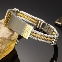 Exquisites Herren-Titanarmband C755
