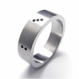 Dice Herren-Titanring, 6 Mm