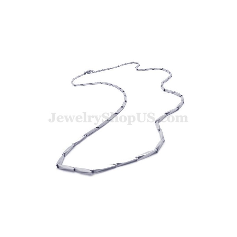 Exquisite Silberne Herren-Halskette Aus Titan Exquisite Silberne Herren-Halskette Aus Titan