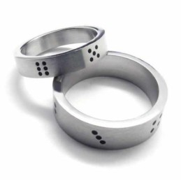 Dice Herren-Titanring, 6 Mm
