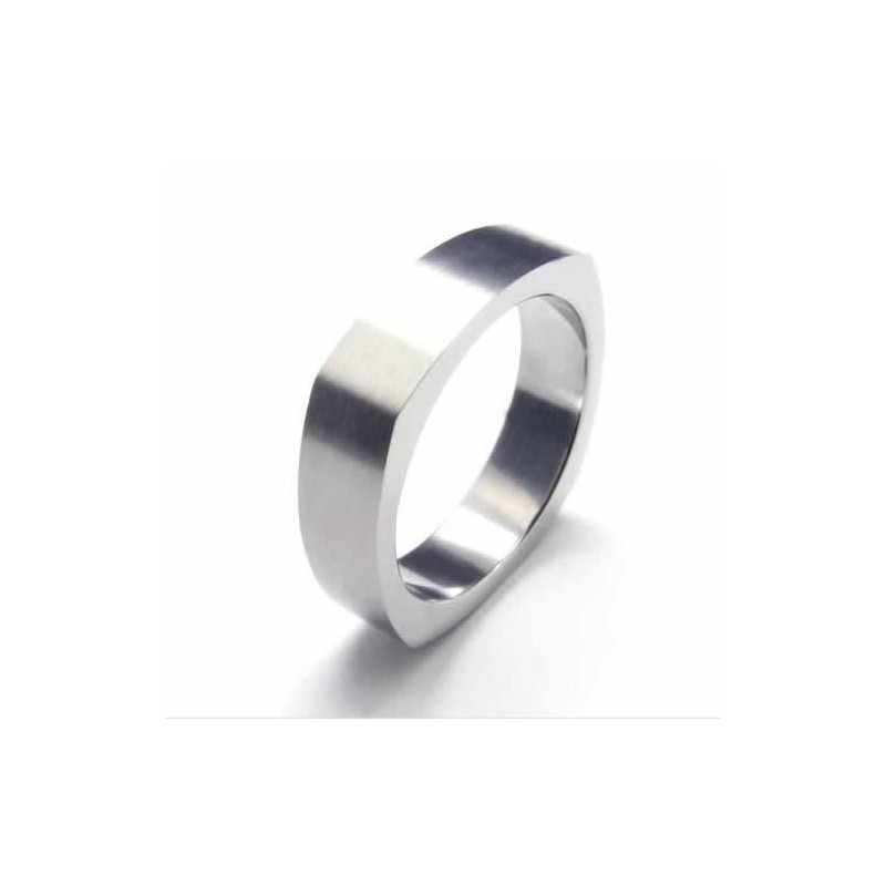 5 Mm Unisex-Ring Aus Reinem Titan 5 Mm Unisex-Ring Aus Reinem Titan