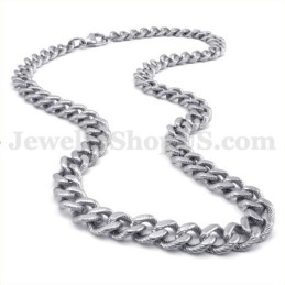 Sexy Silber Herren Titan Halskette Kette
