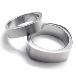 5 Mm Unisex-Ring Aus Reinem Titan