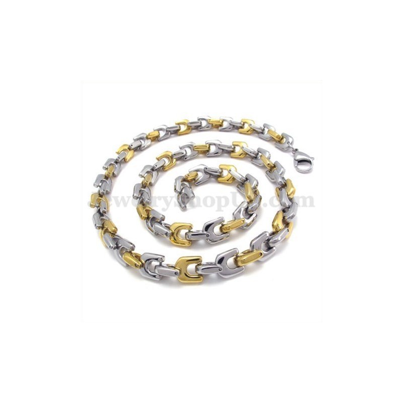 Mode Gold Herren Titan Halskette Kette Mode Gold Herren Titan Halskette Kette