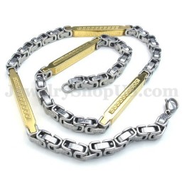 Silber Gold Herren Titan Halskette Kette