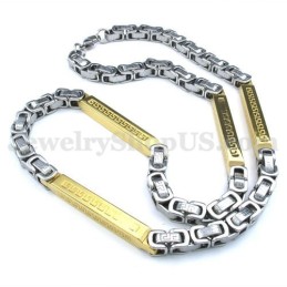Silber Gold Herren Titan Halskette Kette
