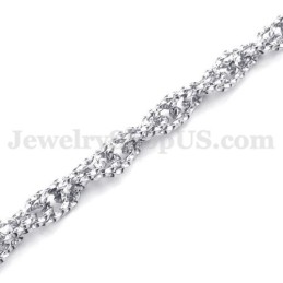 Neue Stil Silber Herren Titan Halskette Kette