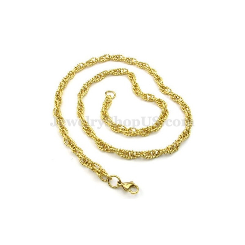 Heißer Verkauf Gold Herren Titan Halskette Kette Heißer Verkauf Gold Herren Titan Halskette Kette