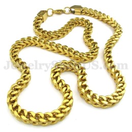 Heißer Verkauf Gold Herren Titan Halskette Kette