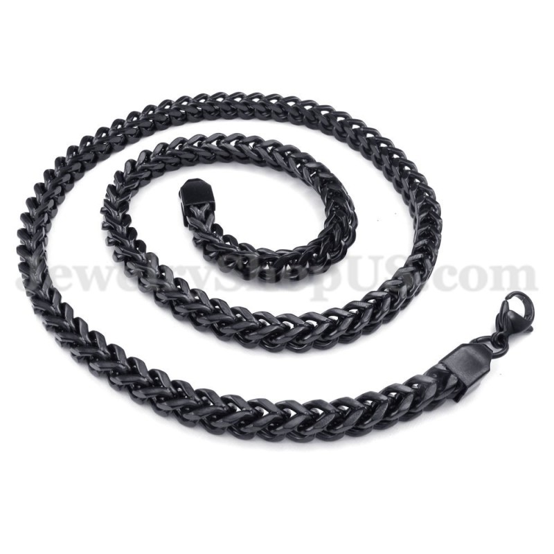 Exquisite Schwarze Titan-Halskette Für Herren Exquisite Schwarze Titan-Halskette Für Herren