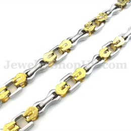 Sexy Gold Herren Titan Halskette Kette