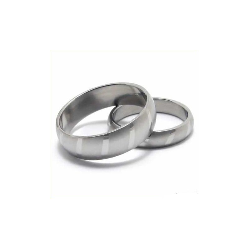 6 Mm Gewölbter Unisex-Titanring 6 Mm Gewölbter Unisex-Titanring