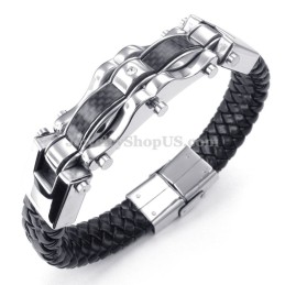 Goldschwarze Exquisite Titanarmbänder Für Männer