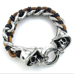 Herren Titan Sensenmann Lederarmband