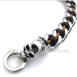 Herren Titan Sensenmann Lederarmband