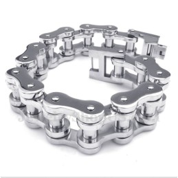 Herren-Fahrradkettenarmband Aus Titan