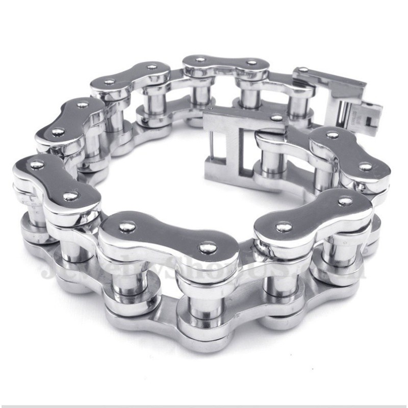 Herren-Fahrradkettenarmband Aus Titan Herren-Fahrradkettenarmband Aus Titan