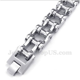 Herren-Fahrradkettenarmband Aus Titan