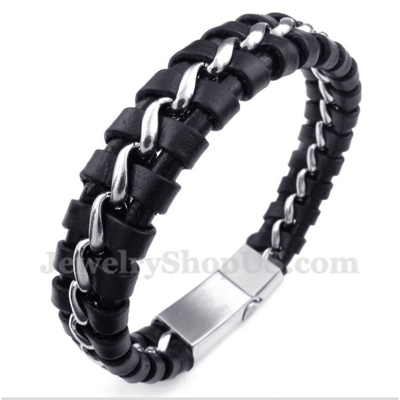 Herren Titan Lederarmband Herren Titan Lederarmband