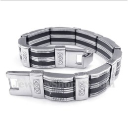 Herrenarmband Aus Titan Und Kautschuk