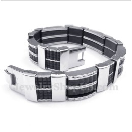 Herrenarmband Aus Titan Und Kautschuk